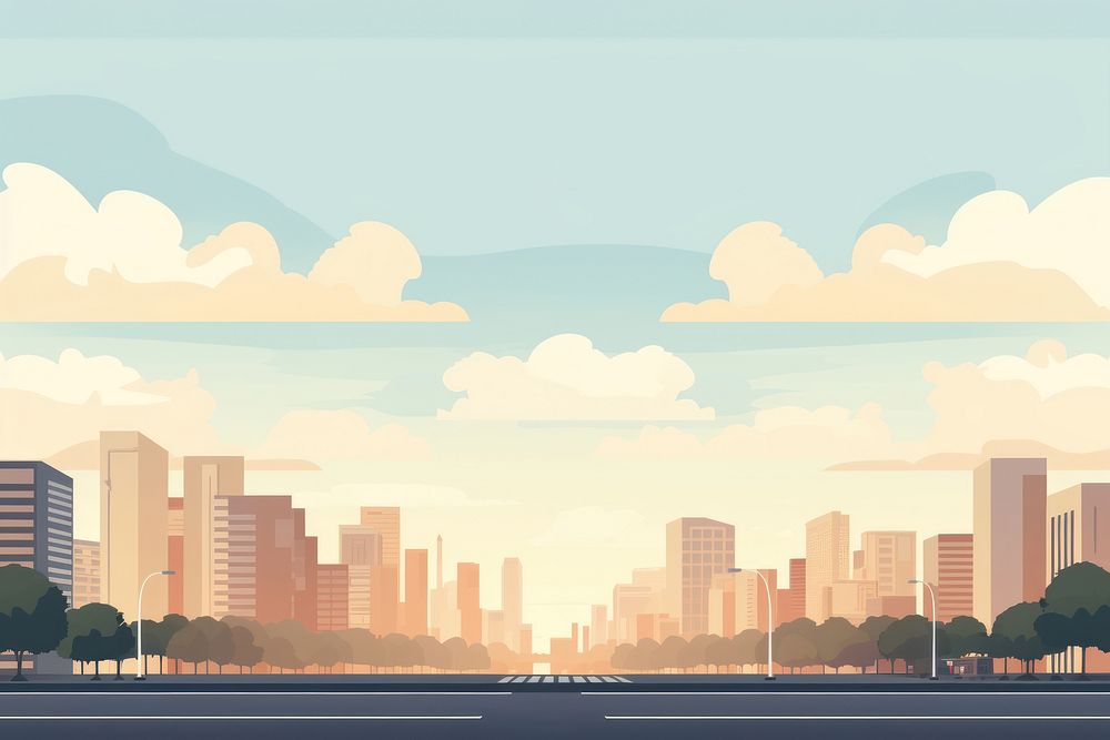 Road city architecture cityscape landscape. AI generated Image by rawpixel.