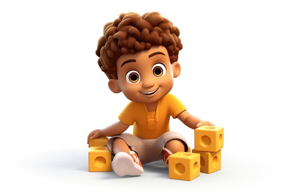 Toy cartoon cute baby. AI generated Image by rawpixel.