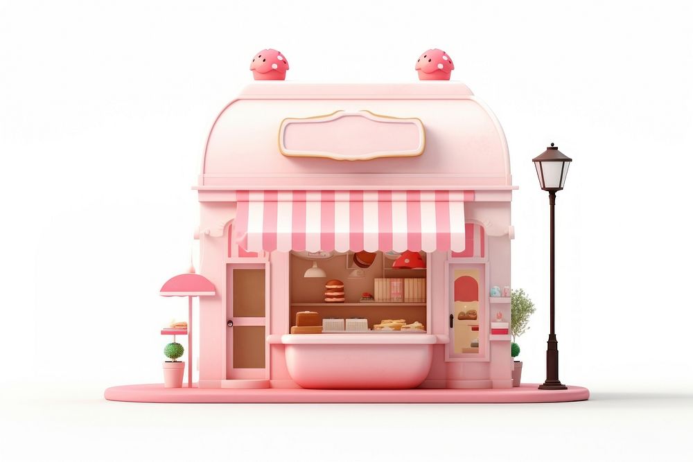 Store food confectionery architecture. AI generated Image by rawpixel.
