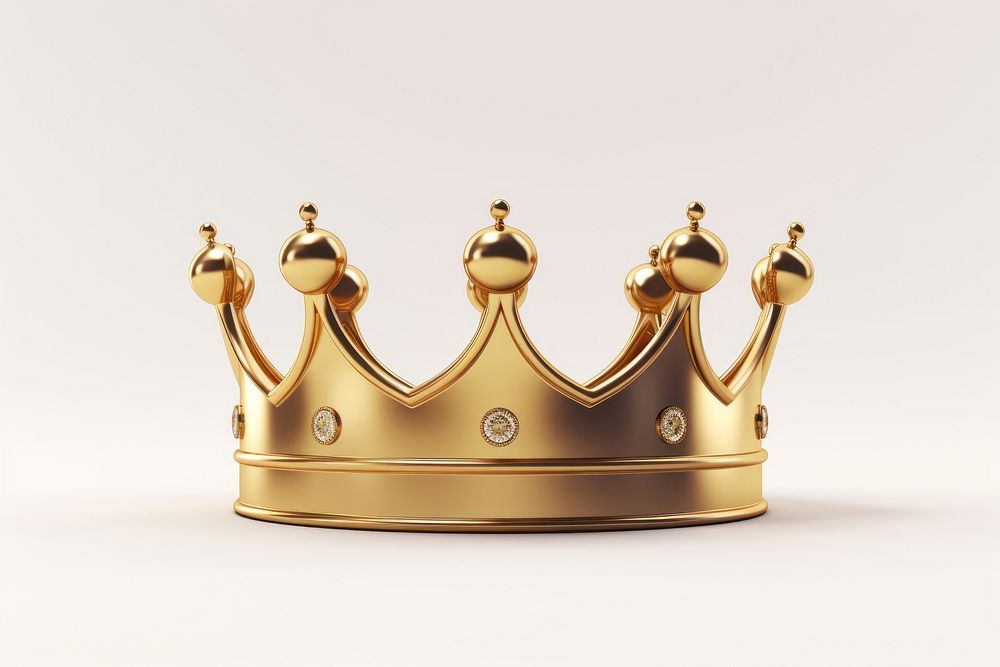 Crown crown white background accessories. AI generated Image by rawpixel.