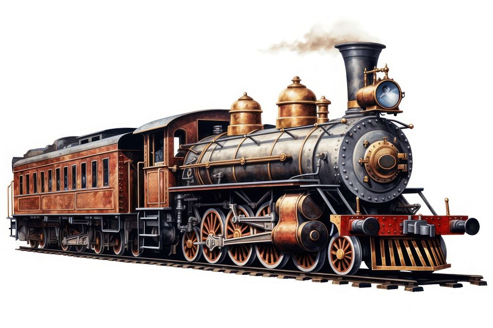 Train train locomotive vehicle. AI generated Image by rawpixel.