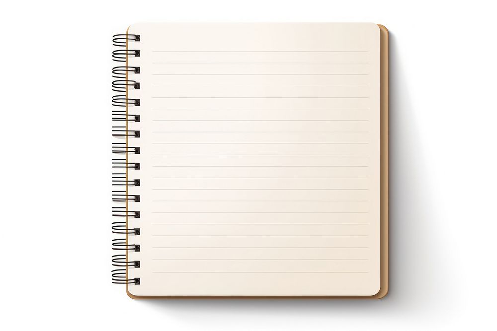 Ruled Notebook diary page white background. AI generated Image by rawpixel.