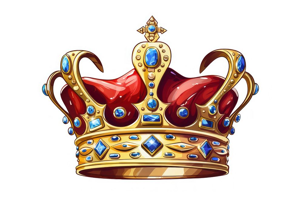 Crown crown jewelry white background. AI generated Image by rawpixel.