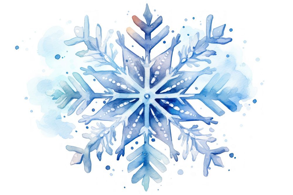Snow snowflake white background creativity. AI generated Image by rawpixel.