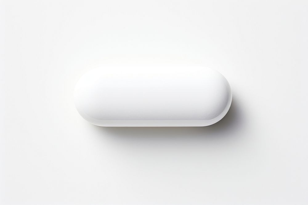 White pill simplicity medication rectangle. AI generated Image by rawpixel.
