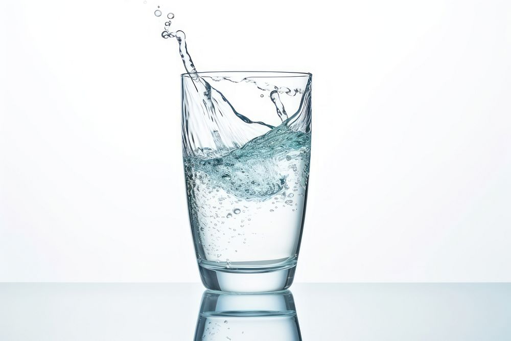 Drink glass transparent refreshment. AI generated Image by rawpixel.