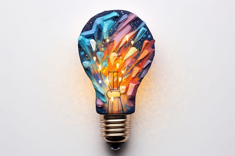 Light bulb lightbulb electricity illuminated. AI generated Image by rawpixel.