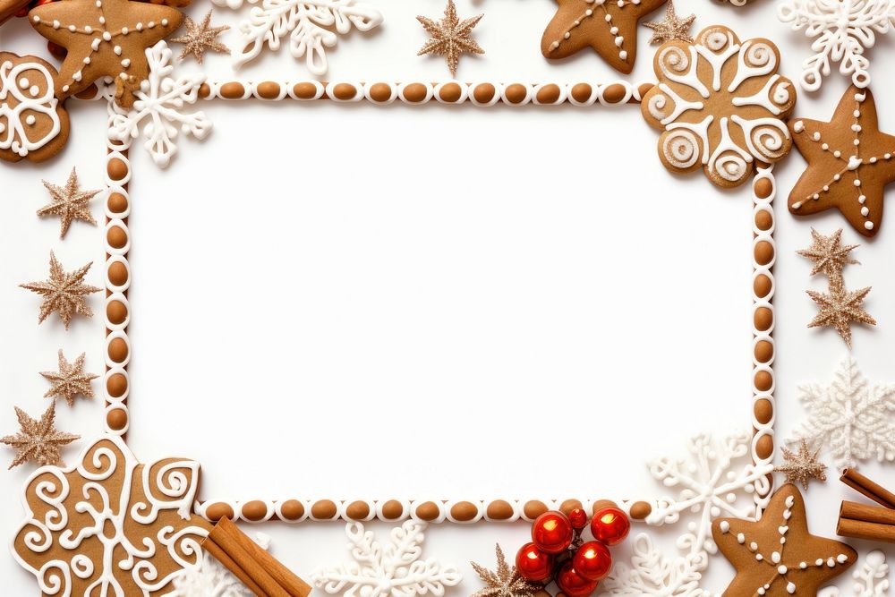 Gingerbread christmas dessert cookie. AI generated Image by rawpixel.