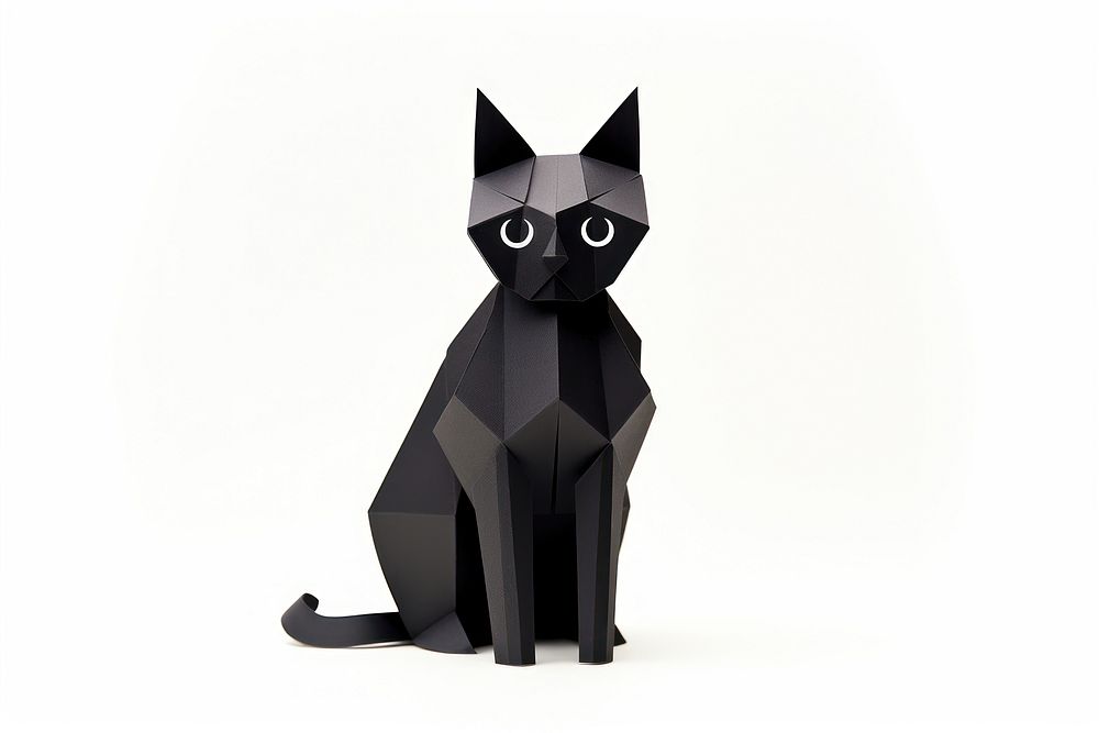 Black cat mammal animal craft. AI generated Image by rawpixel.