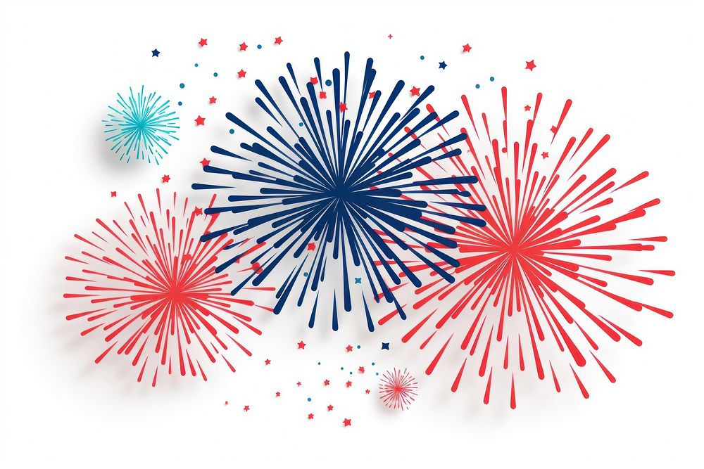 Fireworks backgrounds paper white background. AI generated Image by rawpixel.