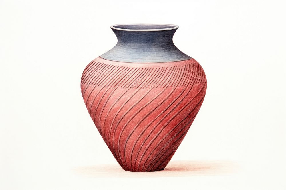Africa a vase pottery urn red. AI generated Image by rawpixel.