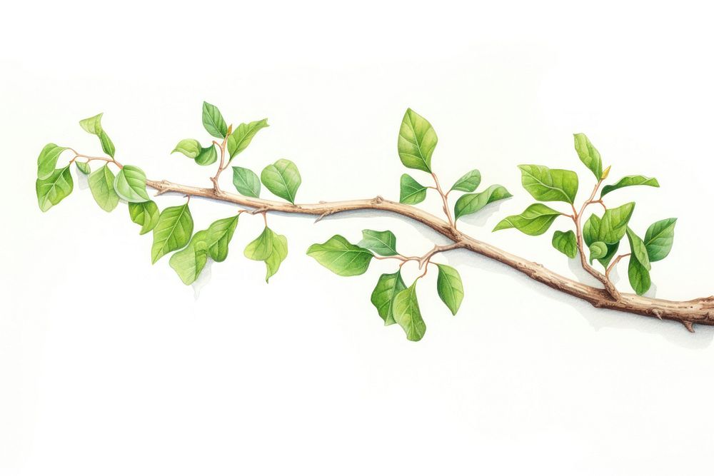 Tree branch plant herbs leaf. AI generated Image by rawpixel.