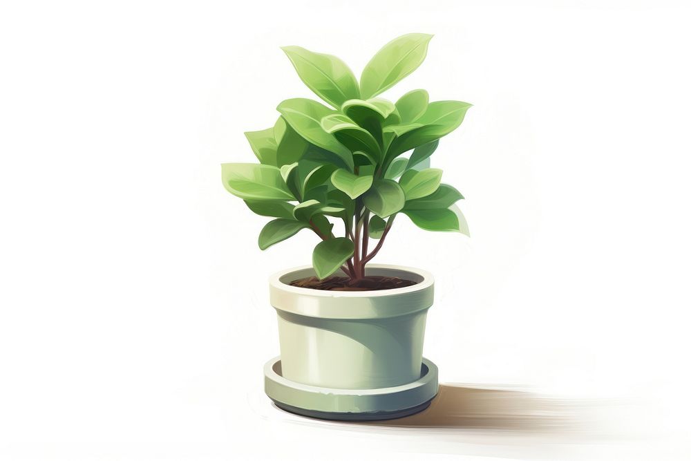 Potted plant bonsai leaf houseplant. AI generated Image by rawpixel.