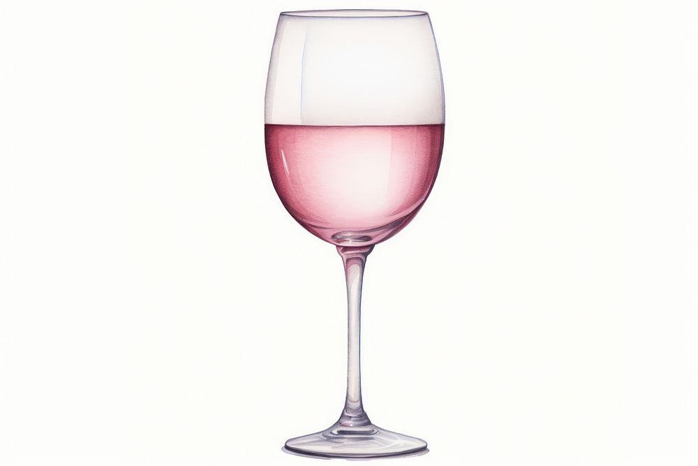 Wine glass drink red white background. AI generated Image by rawpixel.