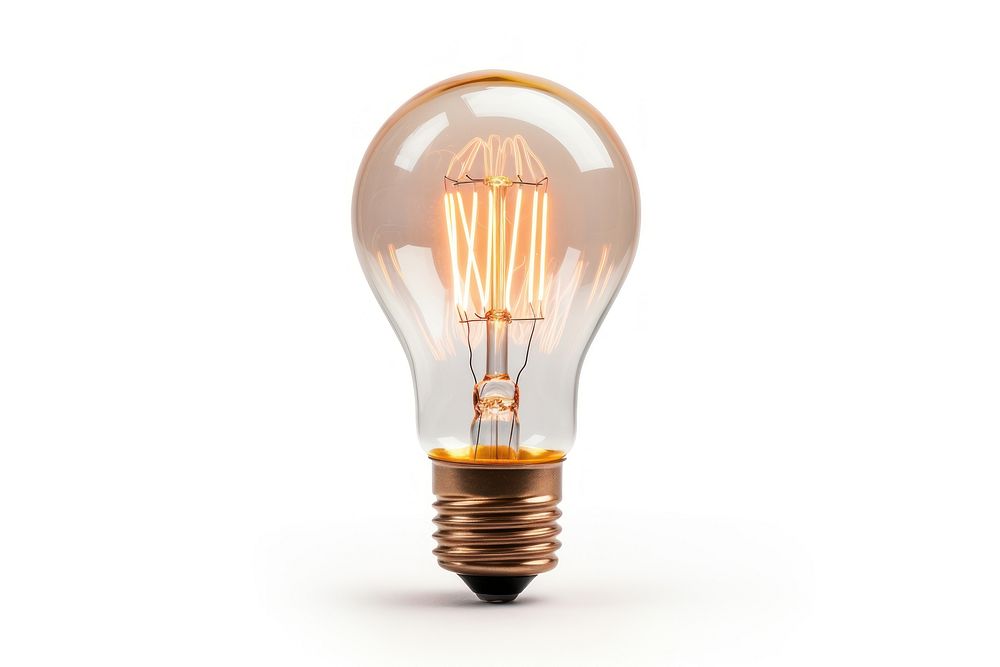 Lamp lightbulb lamp white background. AI generated Image by rawpixel.