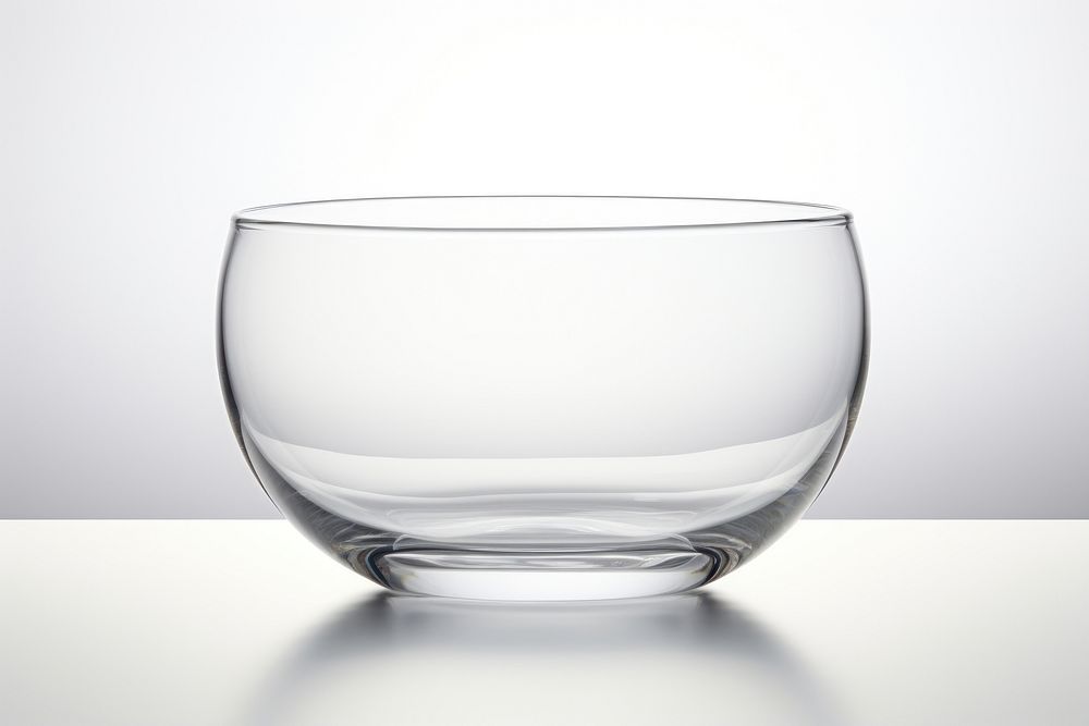 Empty glass bowl vase white background transparent. AI generated Image by rawpixel.