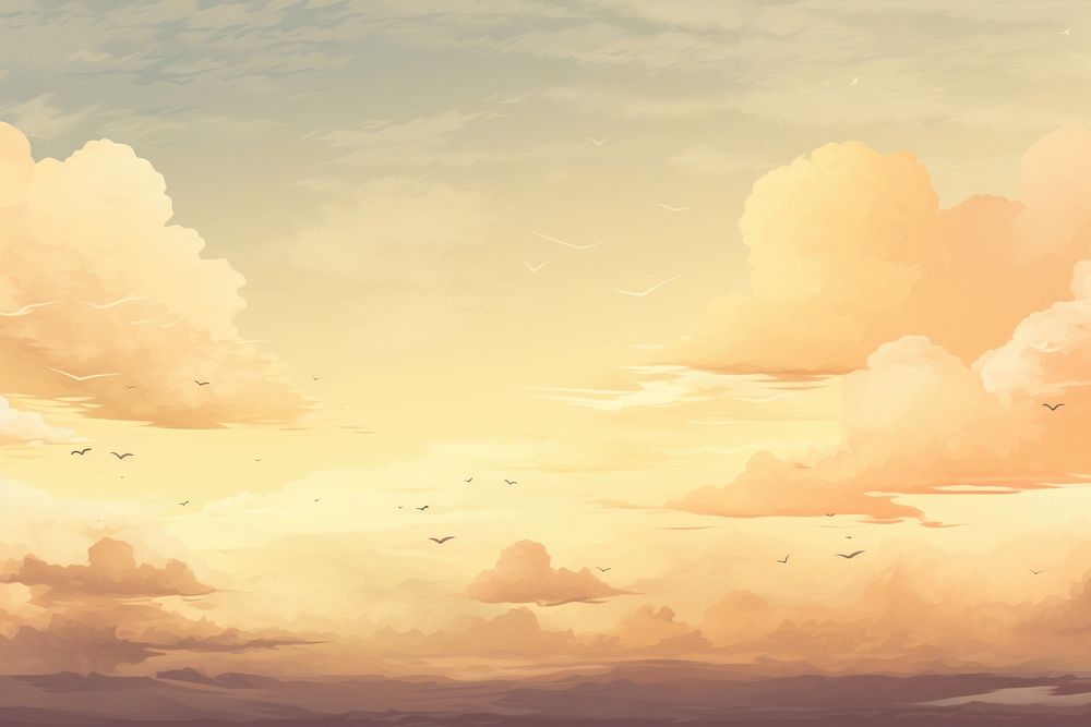 Cloudy sunset sky backgrounds outdoors horizon. 