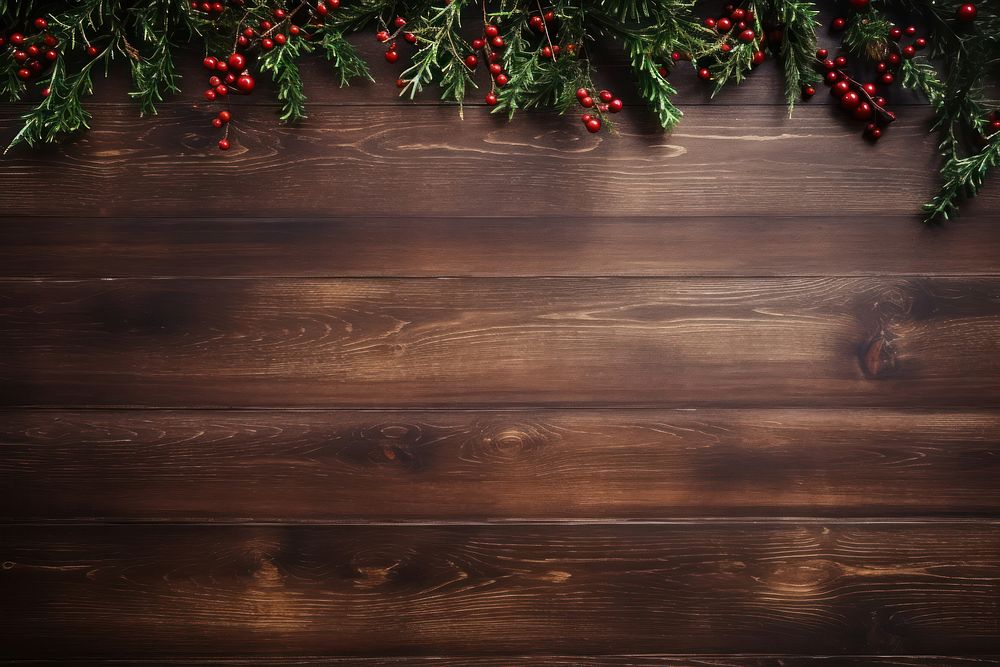 Christmas wood backgrounds decoration. AI generated Image by rawpixel.