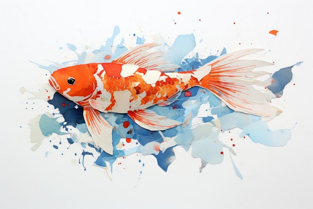Goldfish animal wildlife aquarium. AI generated Image by rawpixel.
