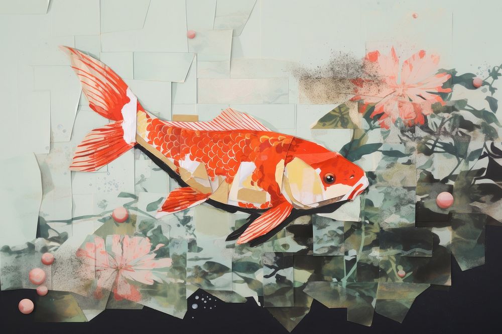 Koi fish animal carp underwater. 