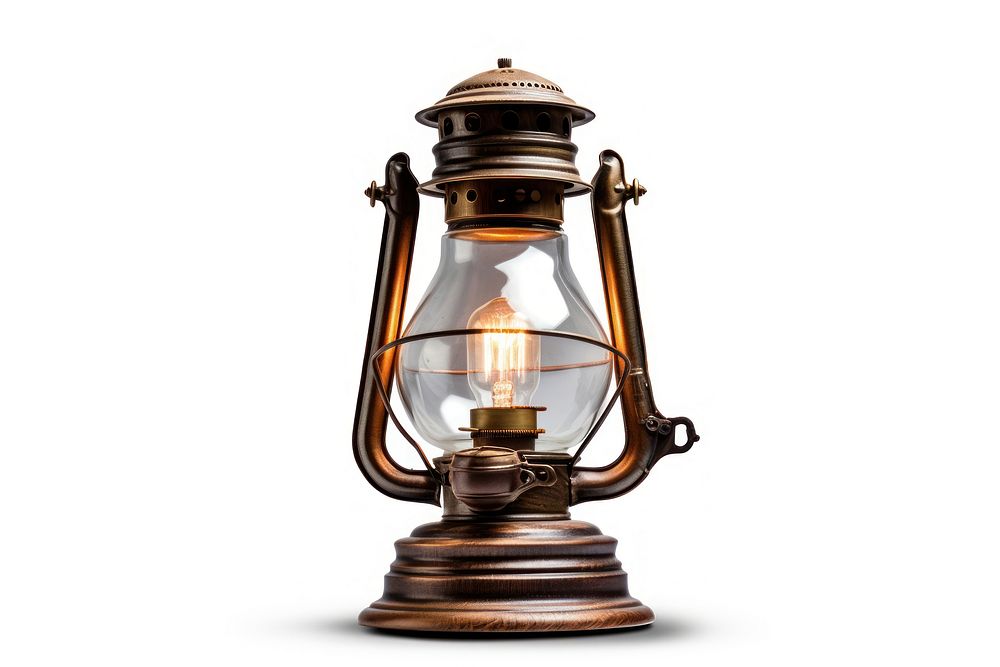 Lamp lamp lantern white background. AI generated Image by rawpixel.