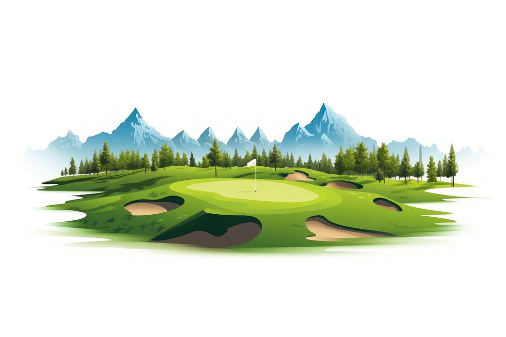 Outdoors nature sports golf. AI generated Image by rawpixel.