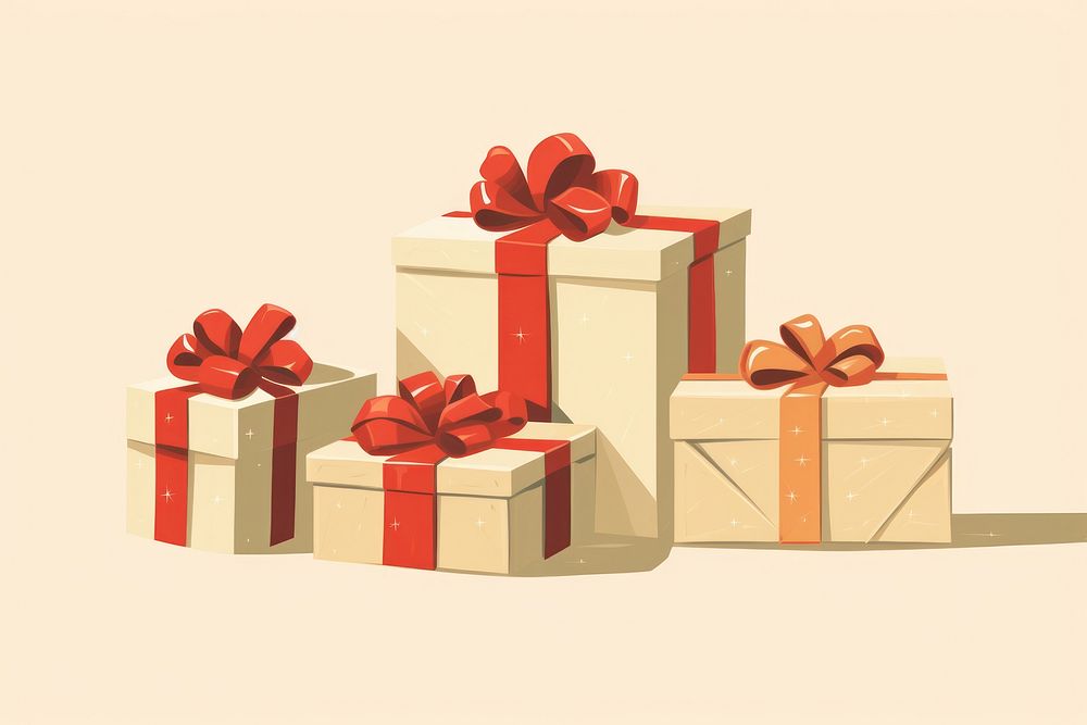 Christmas presents gift box celebration. AI generated Image by rawpixel.