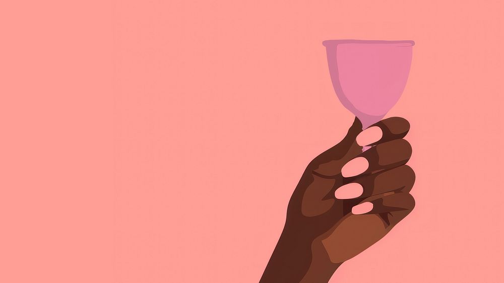 Menstrual cup holding adult woman. AI generated Image by rawpixel.