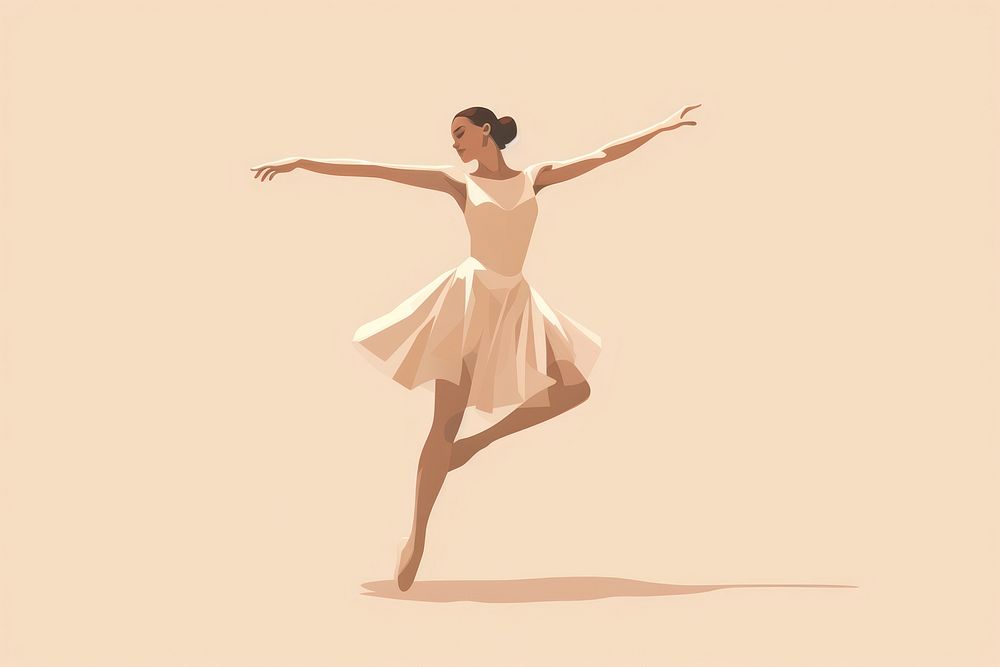 Woman ballerina dancing ballet entertainment. AI generated Image by rawpixel.