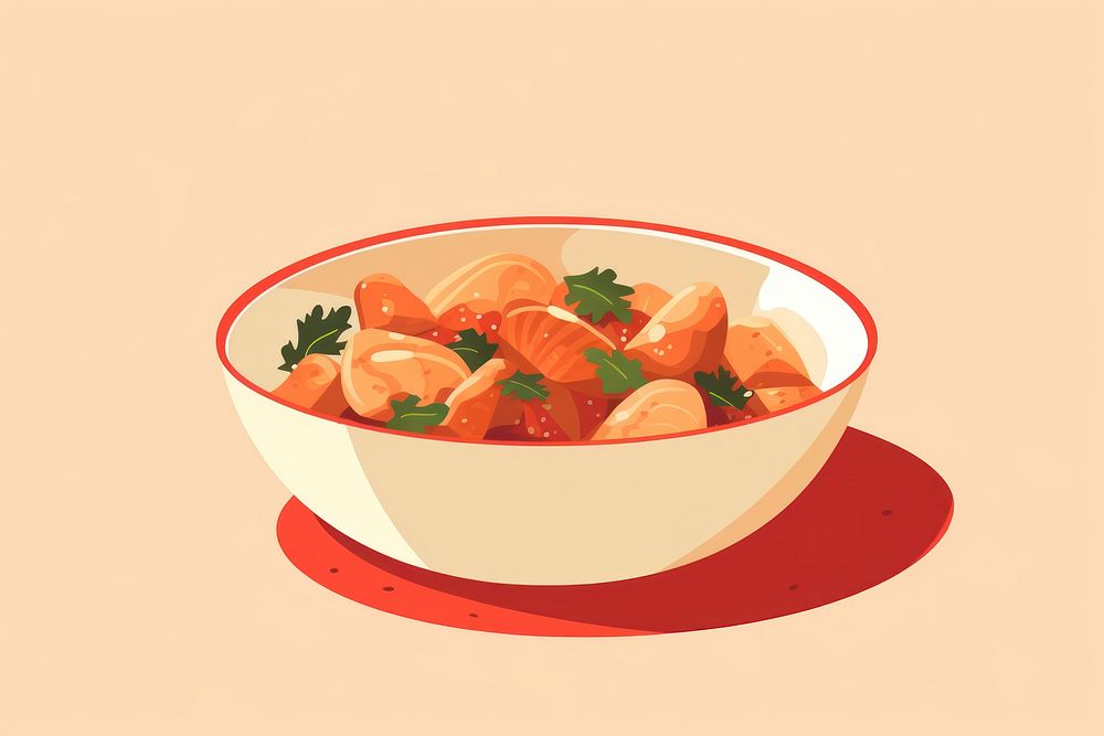 Chicken Stew bowl food dish. AI generated Image by rawpixel.