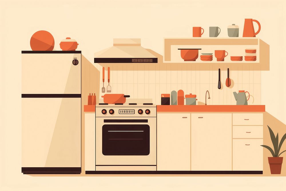 Kitchen appliance house refrigerator. AI generated Image by rawpixel.