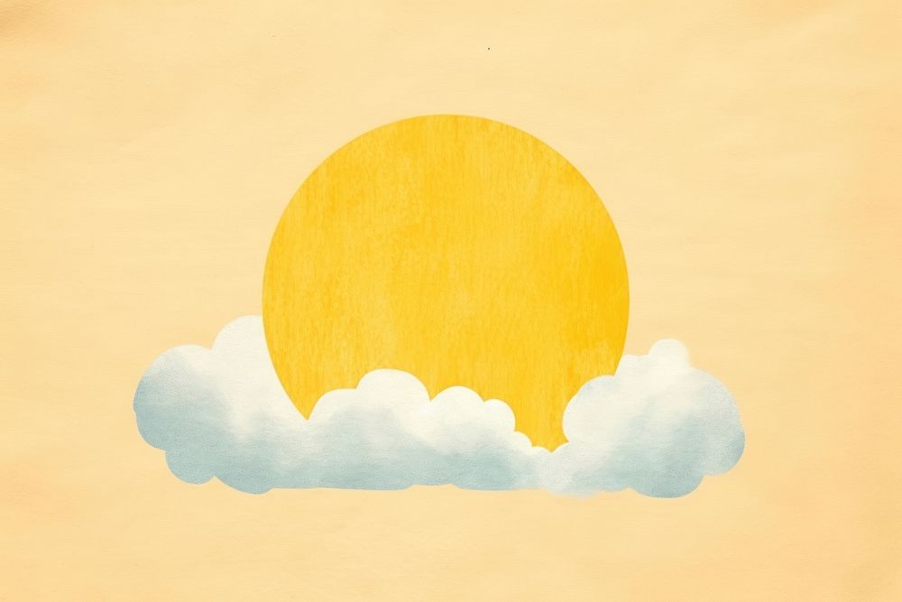 Sun cloud sky art. AI generated Image by rawpixel.
