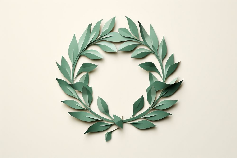 Holly leave wreath plant leaf. AI generated Image by rawpixel.