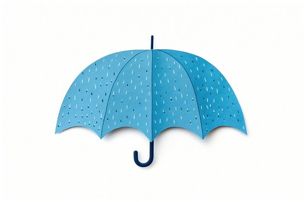 Blue umbrella white background protection sheltering. AI generated Image by rawpixel.