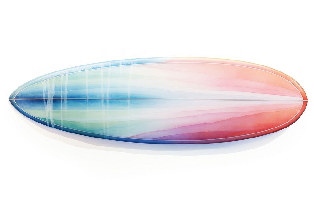 Surfboard white background recreation abstract. AI generated Image by rawpixel.