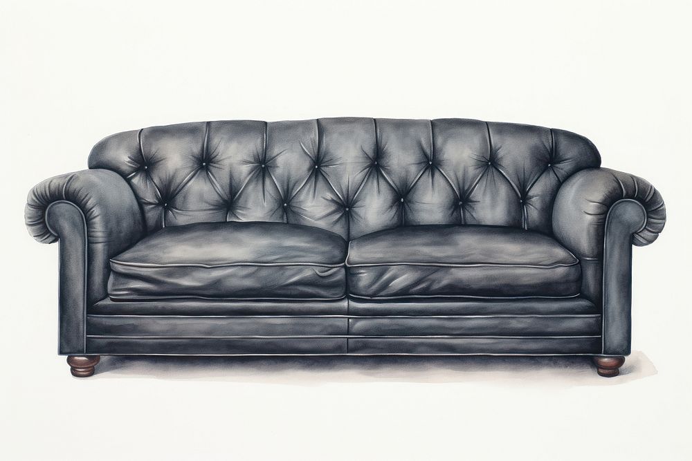 Luxury dark sofa furniture chair comfortable. AI generated Image by rawpixel.