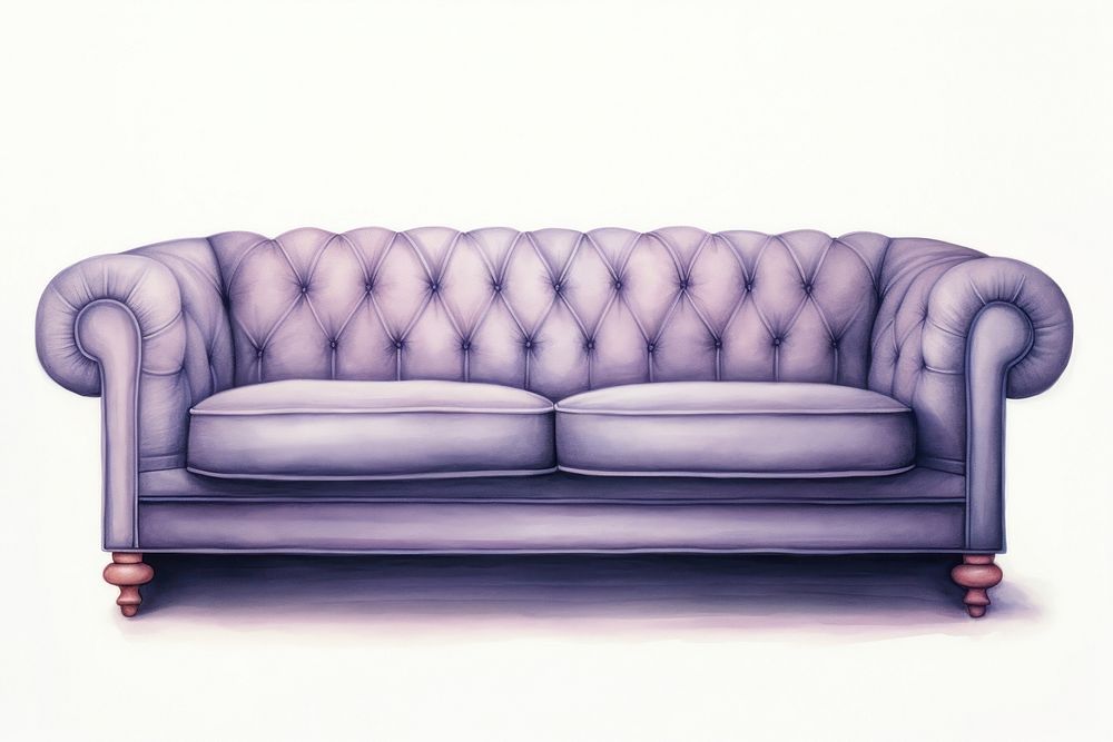 Luxury dark sofa furniture white background comfortable. AI generated Image by rawpixel.