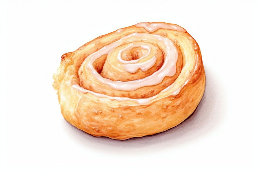 Cinnamon roll dessert pastry bread. AI generated Image by rawpixel.