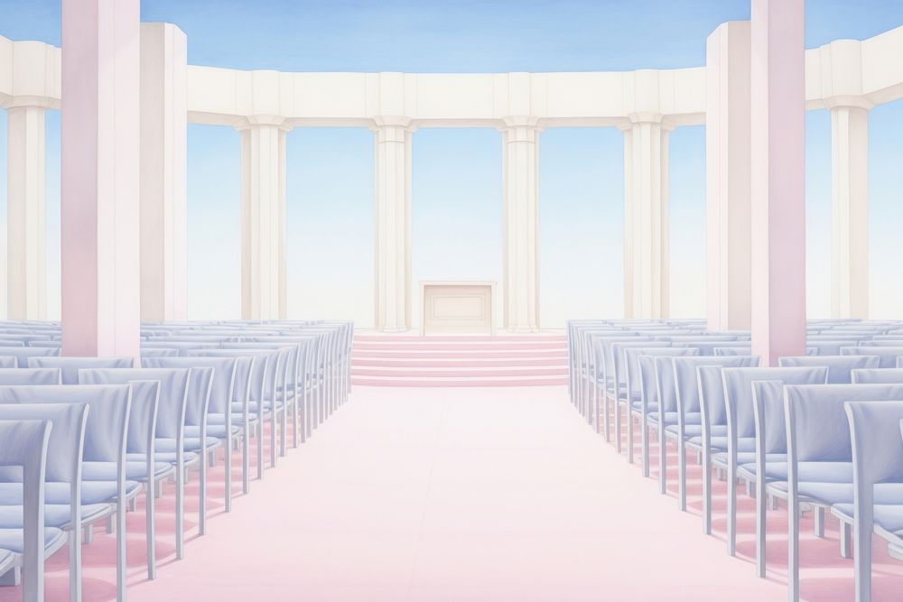 Celebration wedding aisle architecture spirituality. AI generated Image by rawpixel.