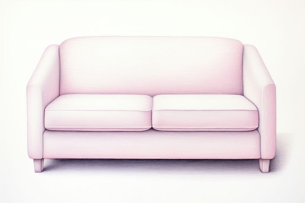 White sofa furniture chair white background. AI generated Image by rawpixel.