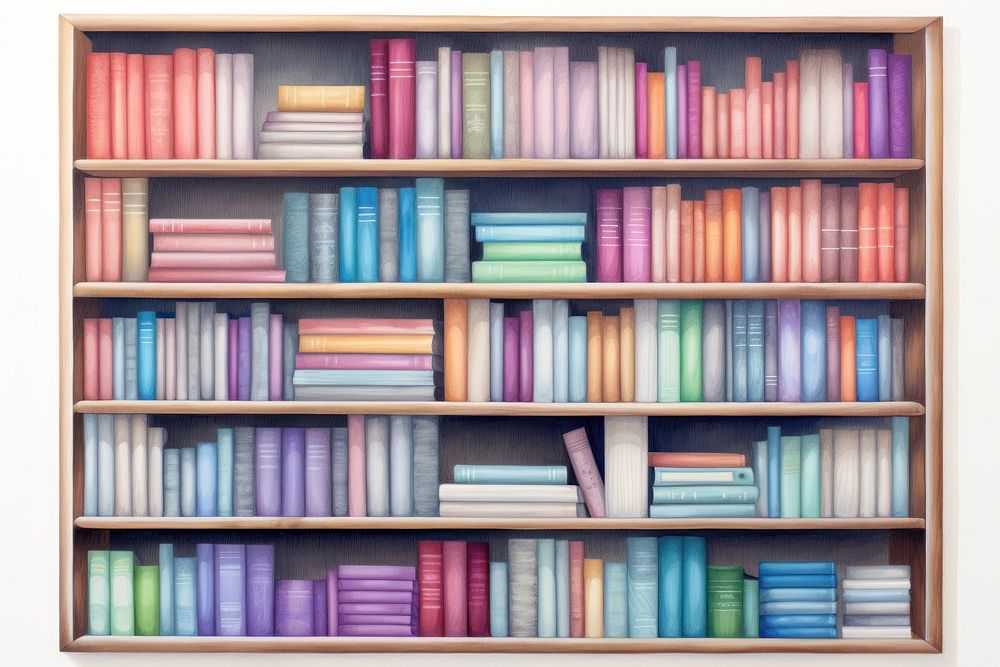 Shelfbook backgrounds bookshelf furniture. AI generated Image by rawpixel.