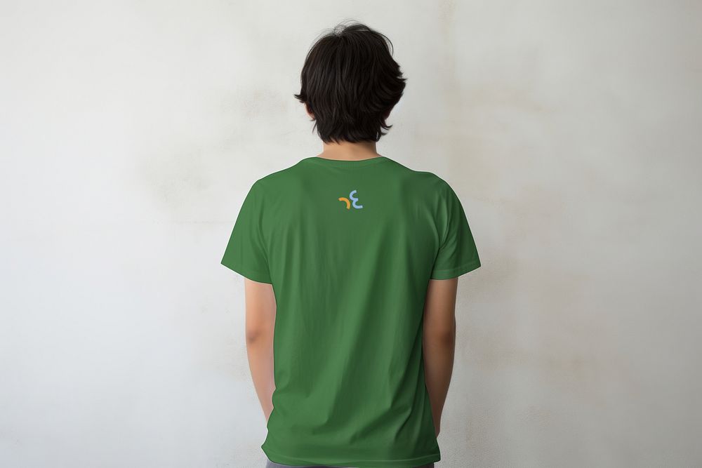 Green basic t-shirt, design resource