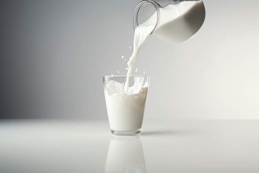 Milk dairy white food. AI generated Image by rawpixel.