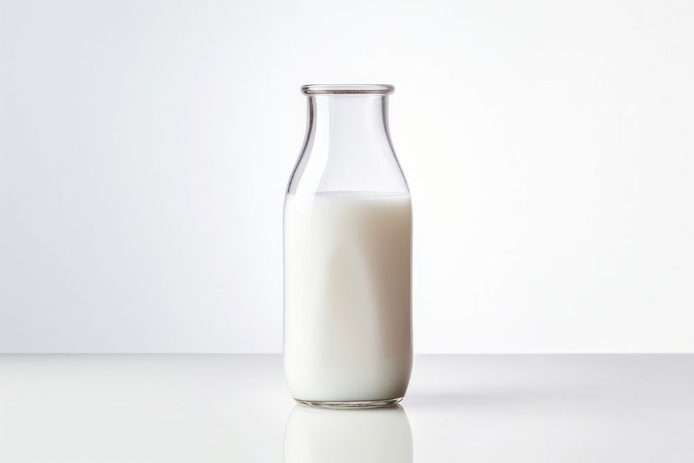 Milk glass dairy white background. AI generated Image by rawpixel.