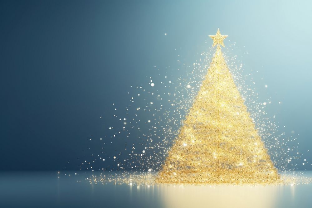 Sparkling christmas tree light illuminated celebration. AI generated Image by rawpixel.