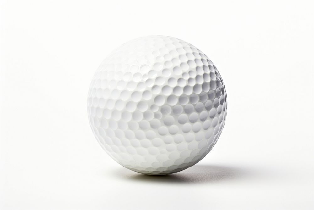 Golf sports white ball. 