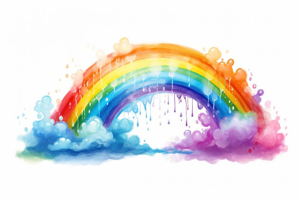 Rainbow backgrounds rainbow white background. AI generated Image by rawpixel.