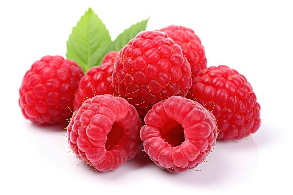 Raspberry fruit plant food. AI generated Image by rawpixel.