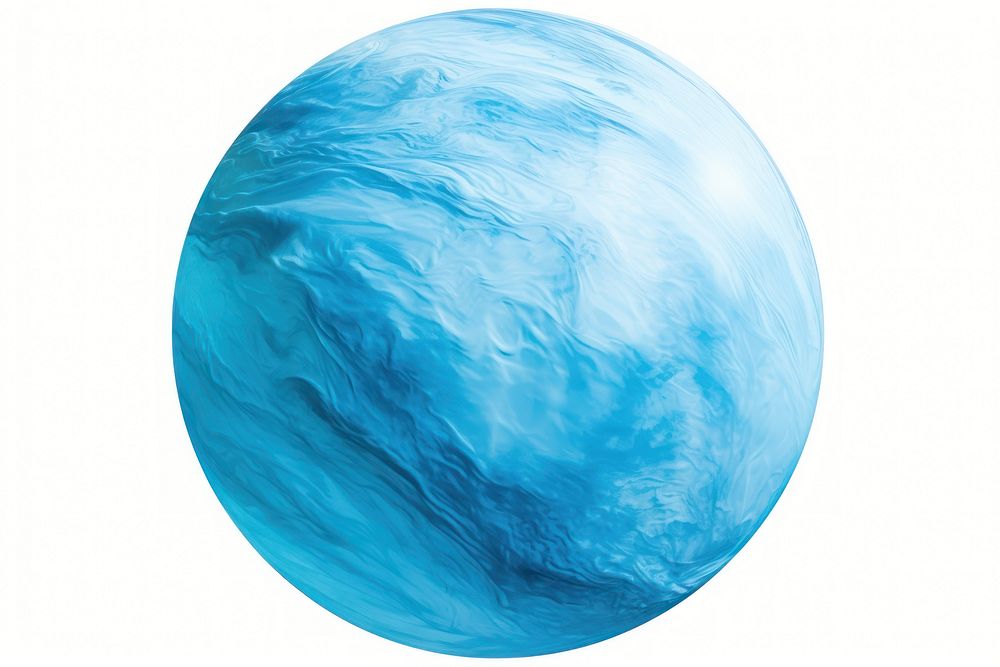 Uranus planet sphere space white background. AI generated Image by rawpixel.