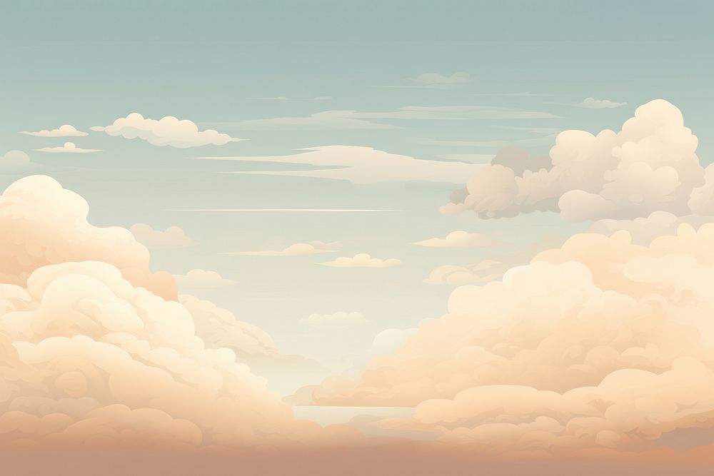 Cloudy sky backgrounds outdoors horizon. AI generated Image by rawpixel.